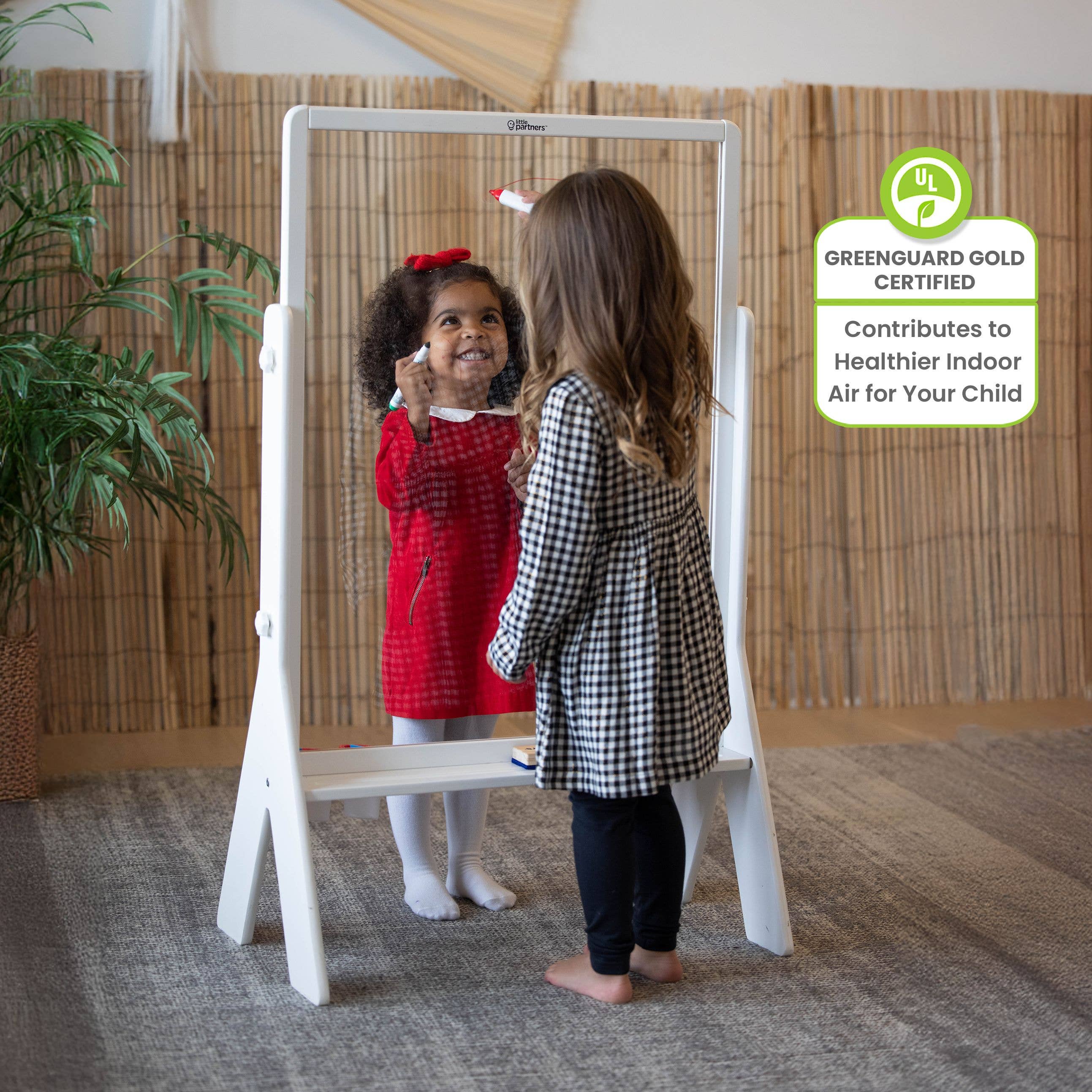 Image of Little Partners - Peek-A-Boo Art Easel - Transparent Art Easel